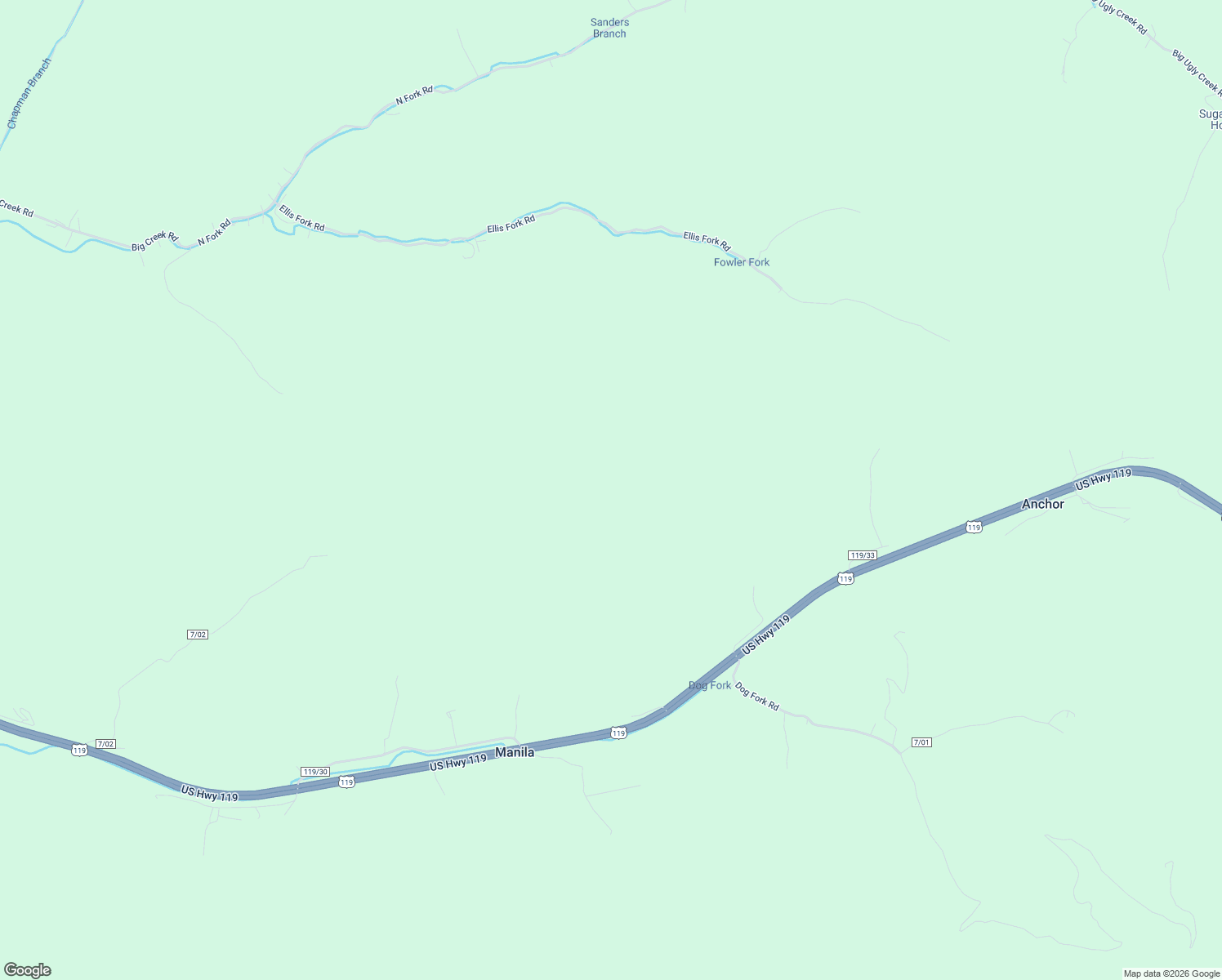 map of restaurants, bars, coffee shops, grocery stores, and more near Perdue Lane in Chapmanville