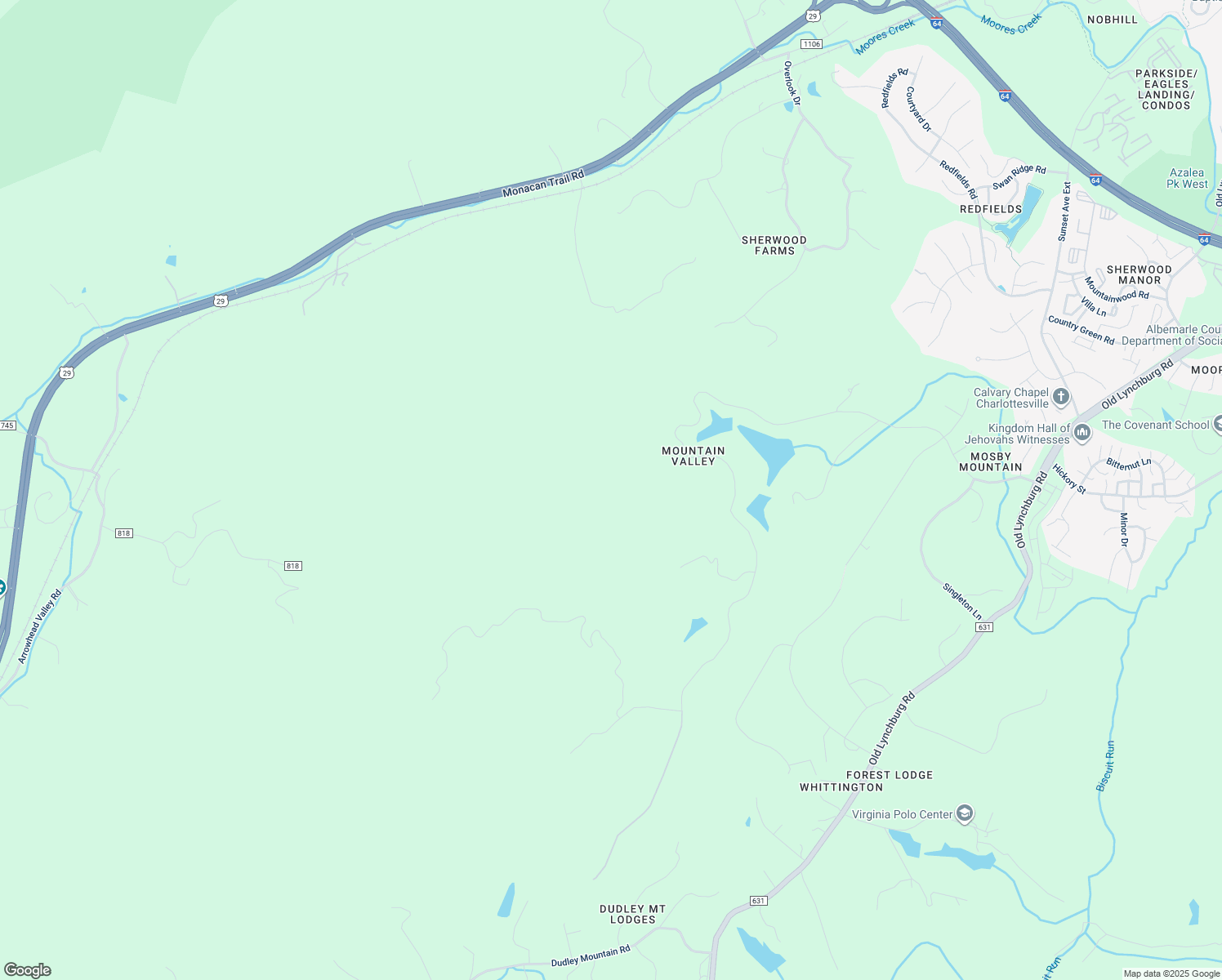 map of restaurants, bars, coffee shops, grocery stores, and more near 1946 Ambrose Commons Drive in Charlottesville