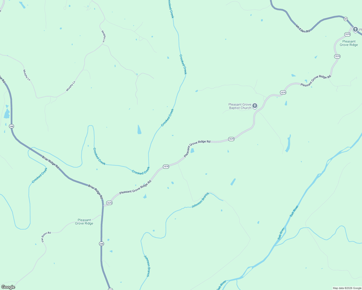 map of restaurants, bars, coffee shops, grocery stores, and more near 1232 Pleasant Grove Ridge Road in Mount Eden