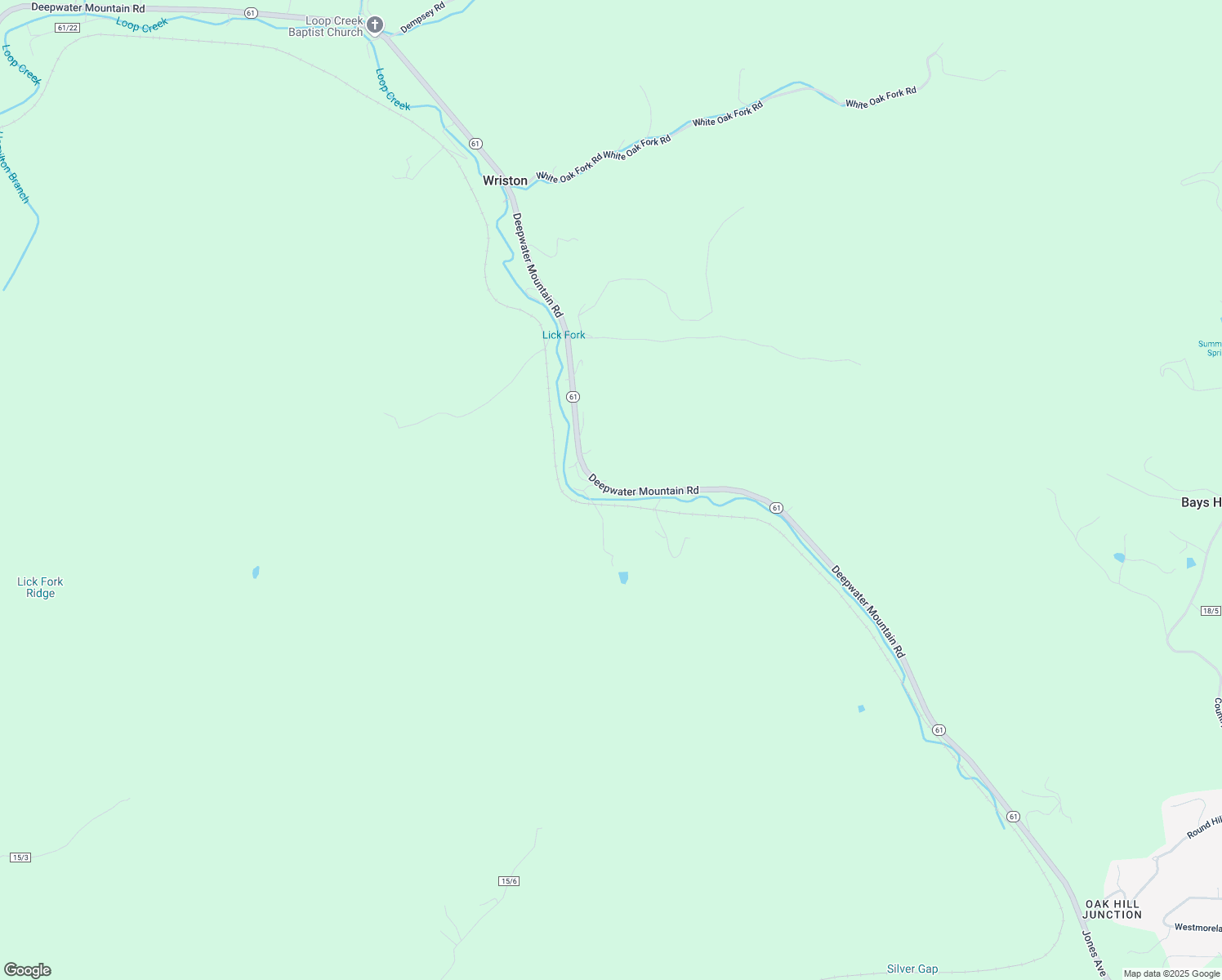 map of restaurants, bars, coffee shops, grocery stores, and more near West Virginia 61 in Kingston