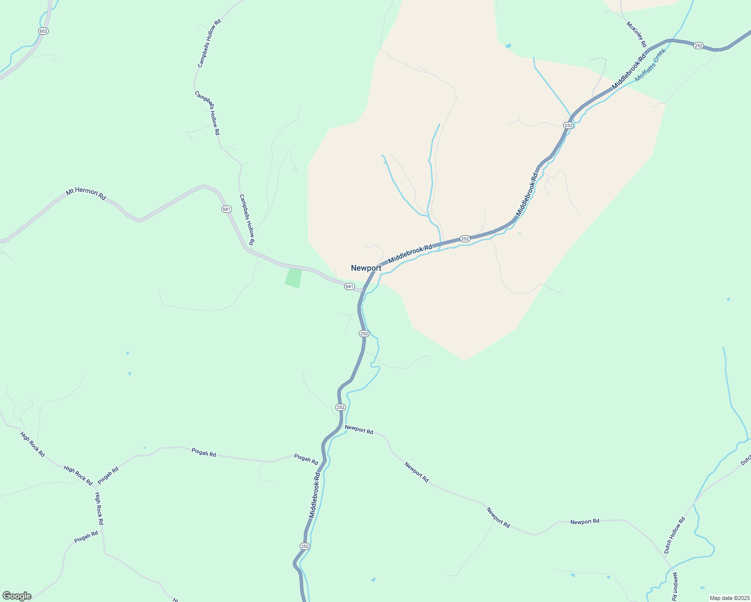 map of restaurants, bars, coffee shops, grocery stores, and more near 6268 Middlebrook Road in Middlebrook