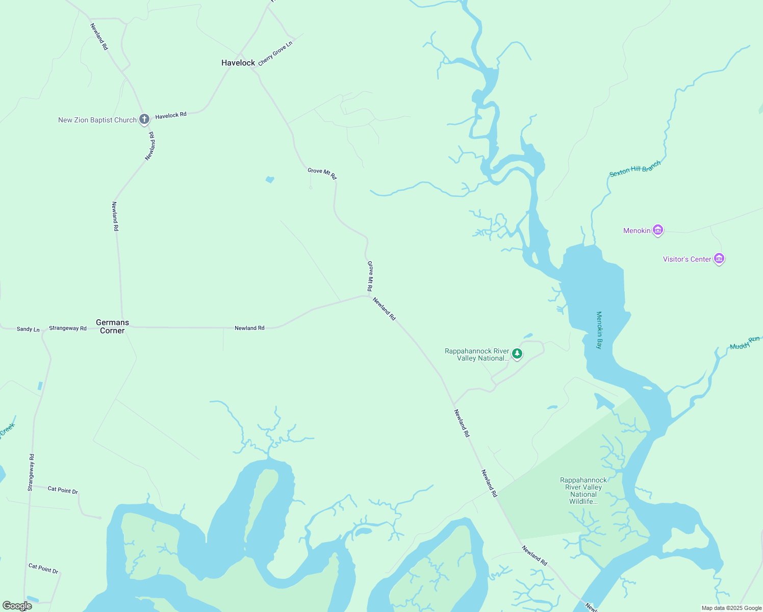 map of restaurants, bars, coffee shops, grocery stores, and more near 3585 Newland Road in Warsaw