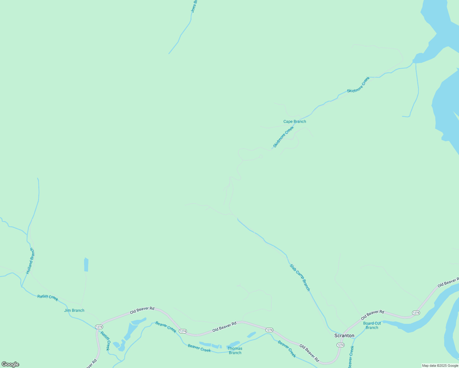 map of restaurants, bars, coffee shops, grocery stores, and more near Edge Lane in Frenchburg