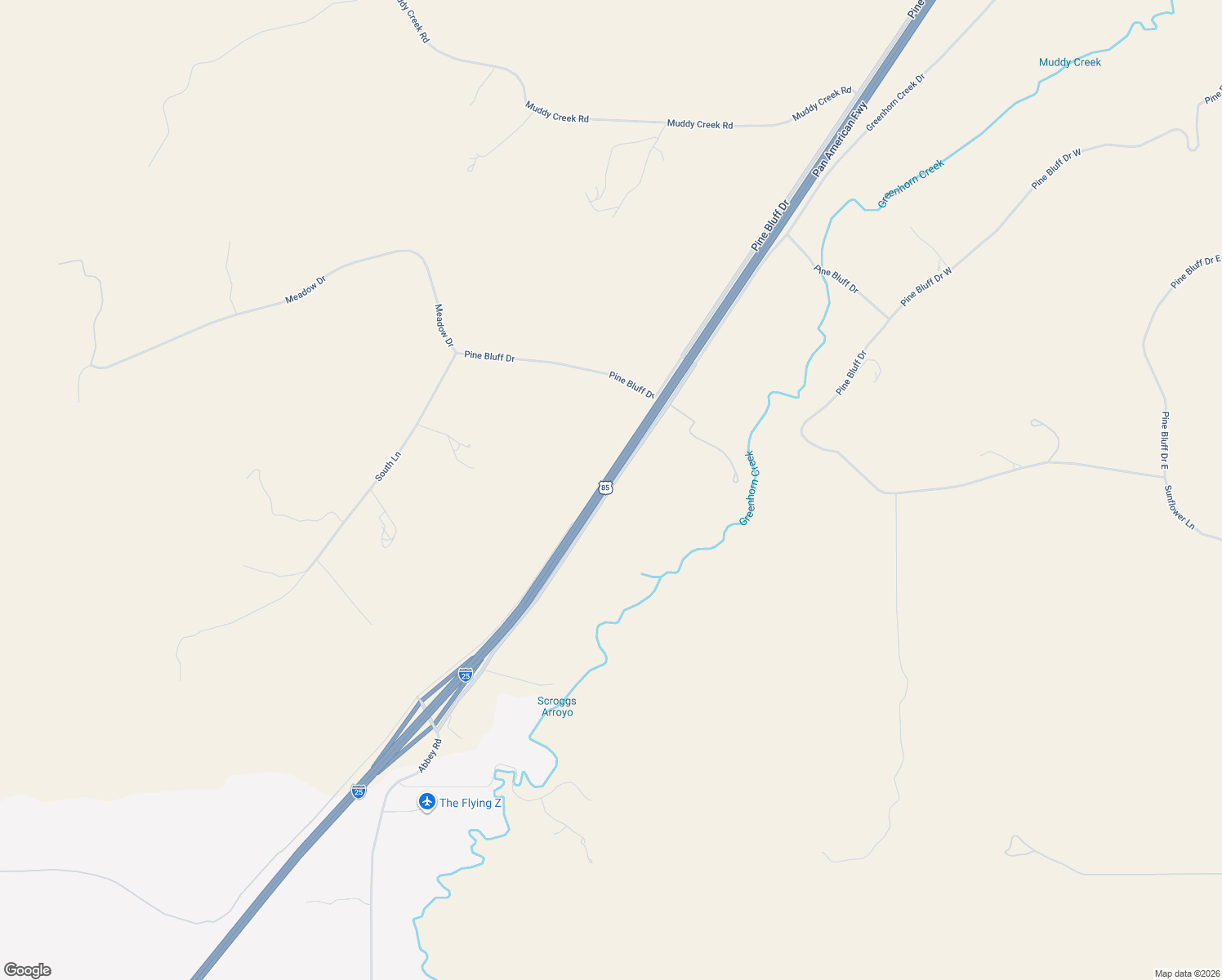 map of restaurants, bars, coffee shops, grocery stores, and more near Hatchet Ranch Road in Pueblo