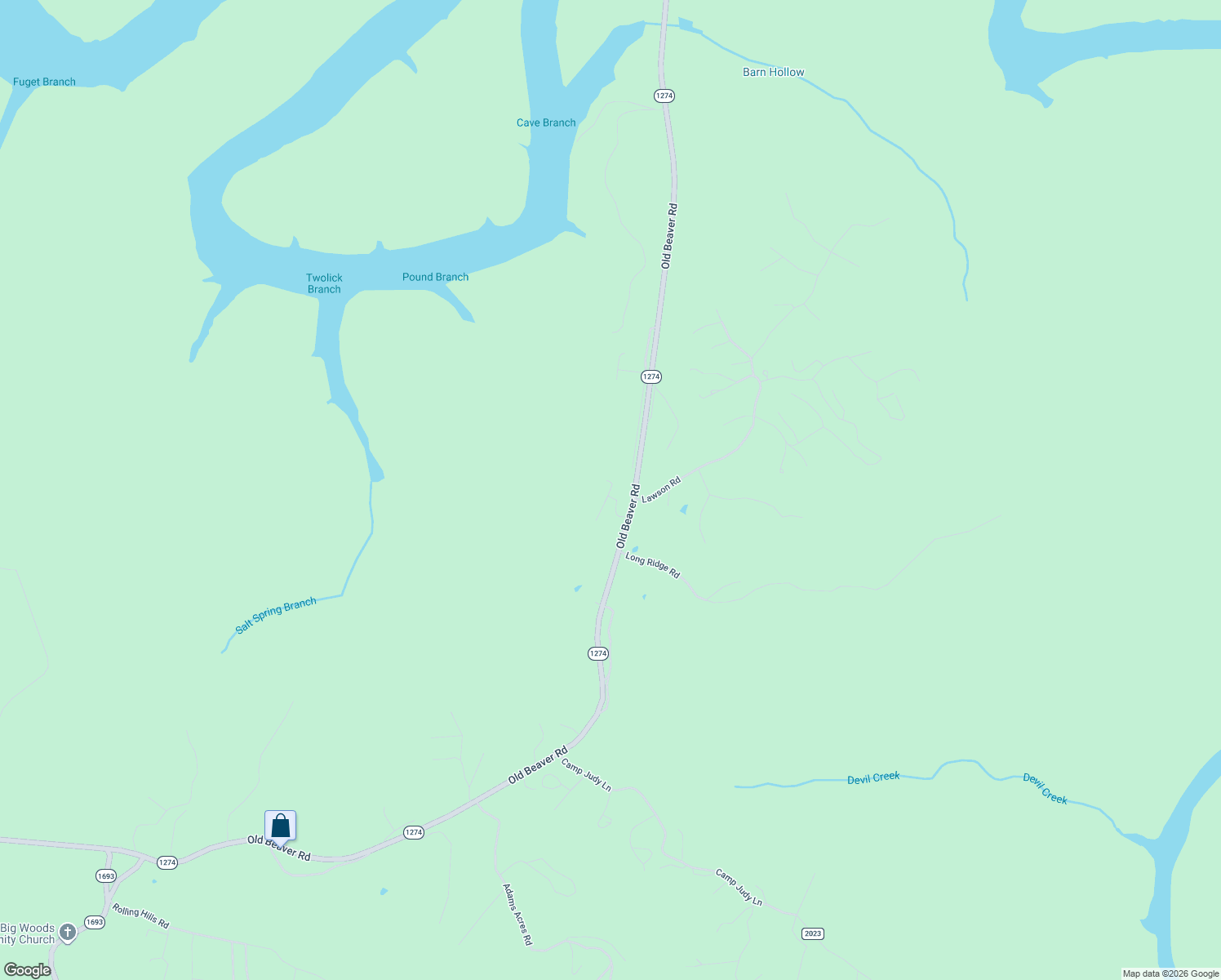 map of restaurants, bars, coffee shops, grocery stores, and more near 176 Cr-1541 in Wellington