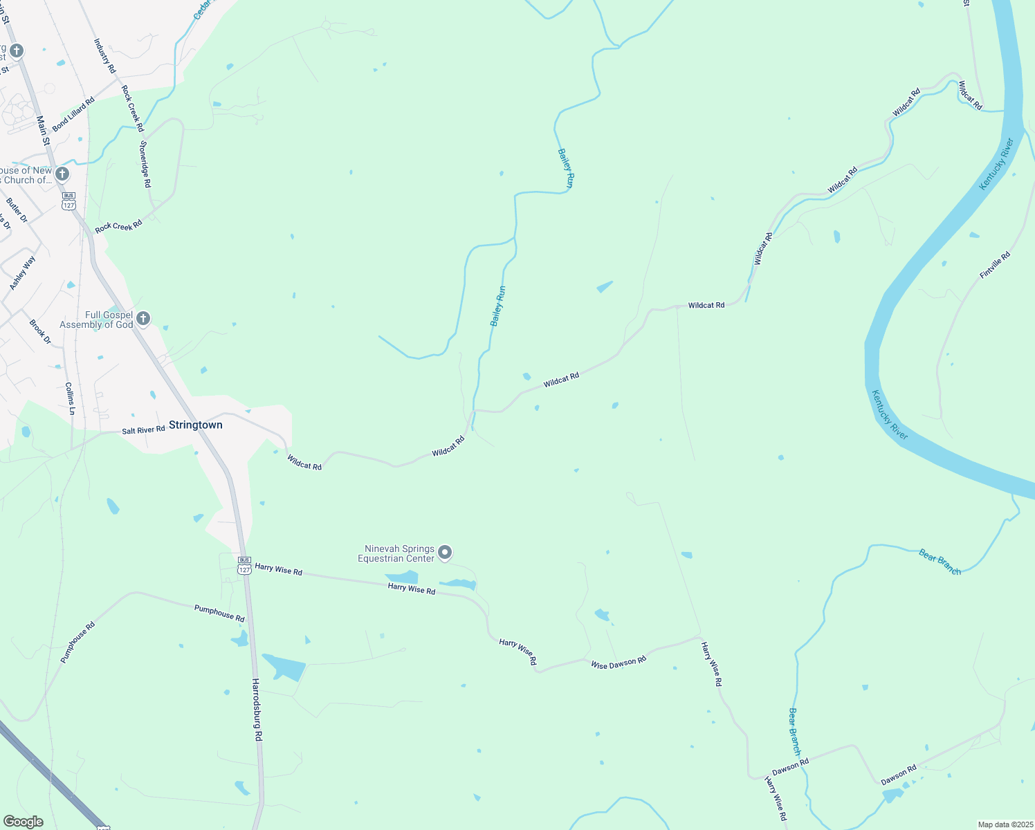 map of restaurants, bars, coffee shops, grocery stores, and more near 1246 Wildcat Road in Lawrenceburg