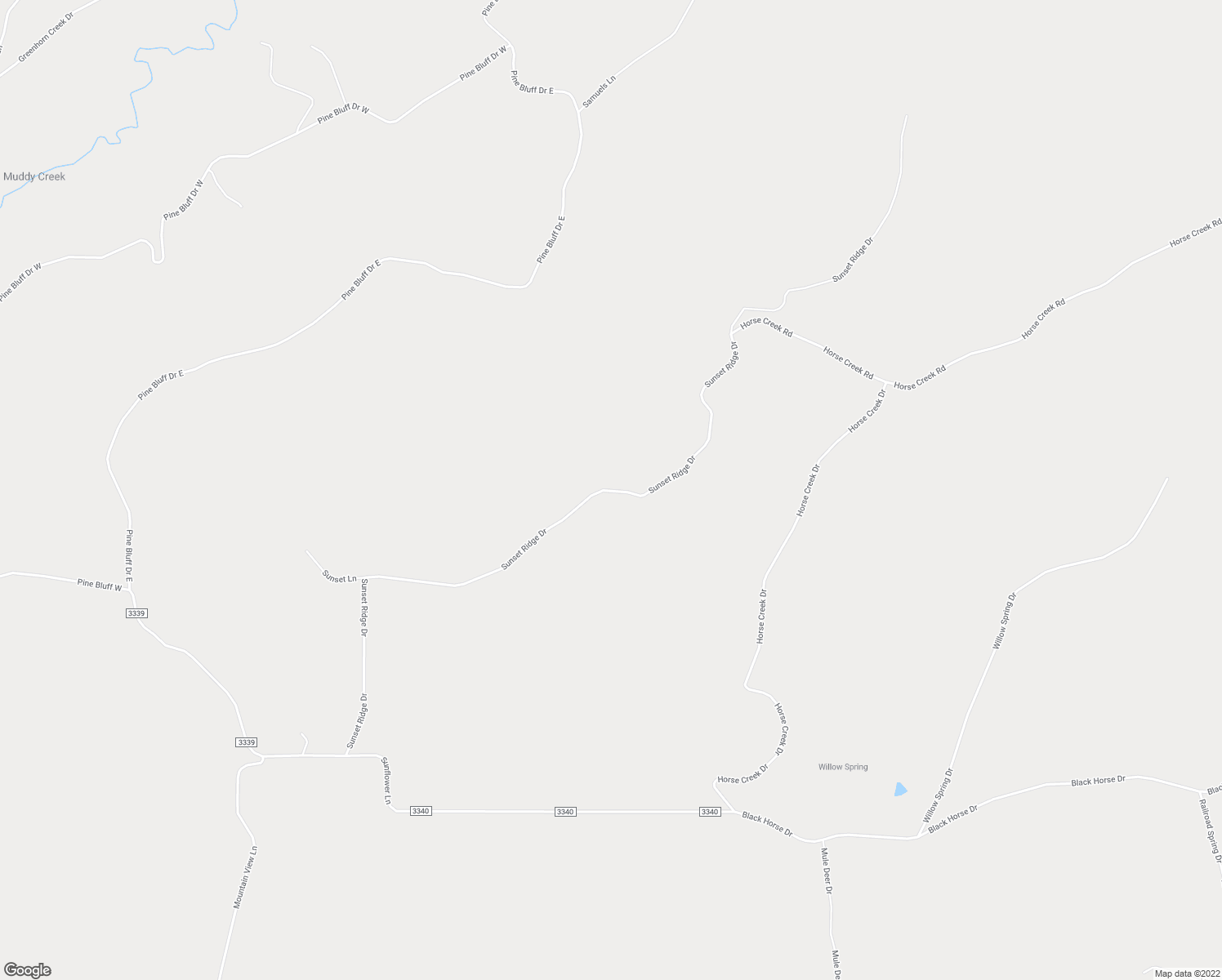 map of restaurants, bars, coffee shops, grocery stores, and more near Sunset Ridge Drive in Pueblo