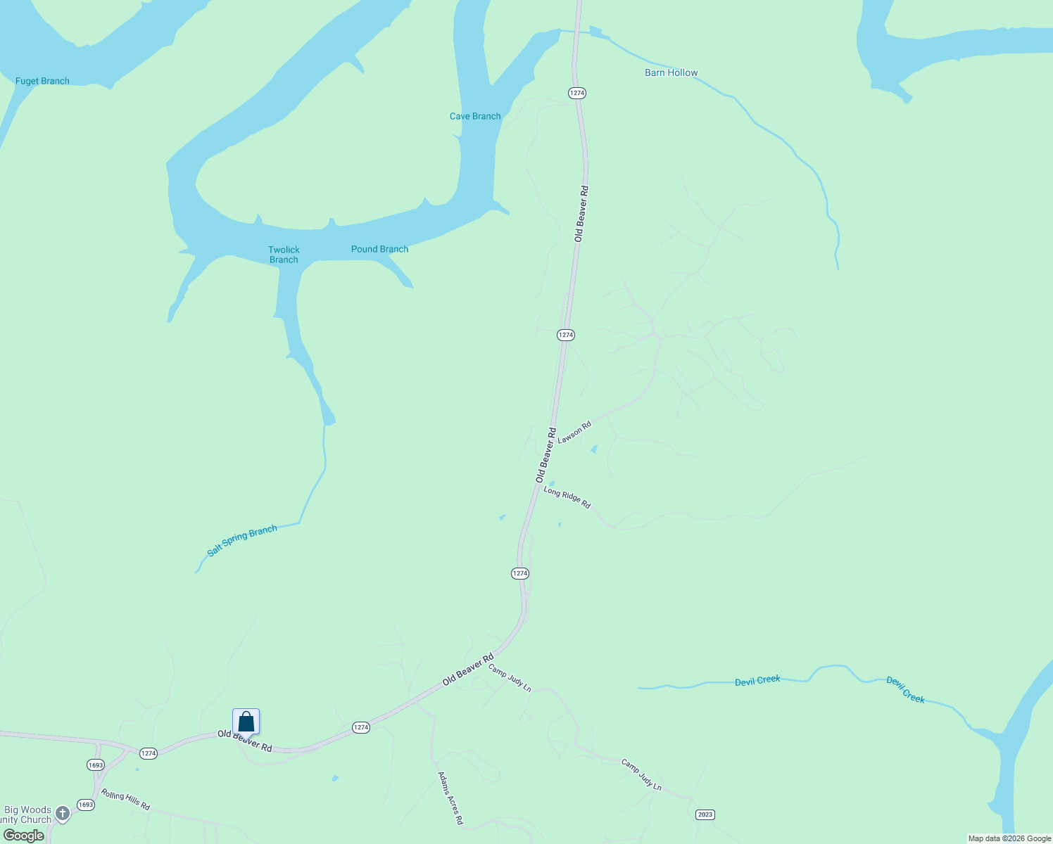 map of restaurants, bars, coffee shops, grocery stores, and more near 176 Cr-1541 in Wellington