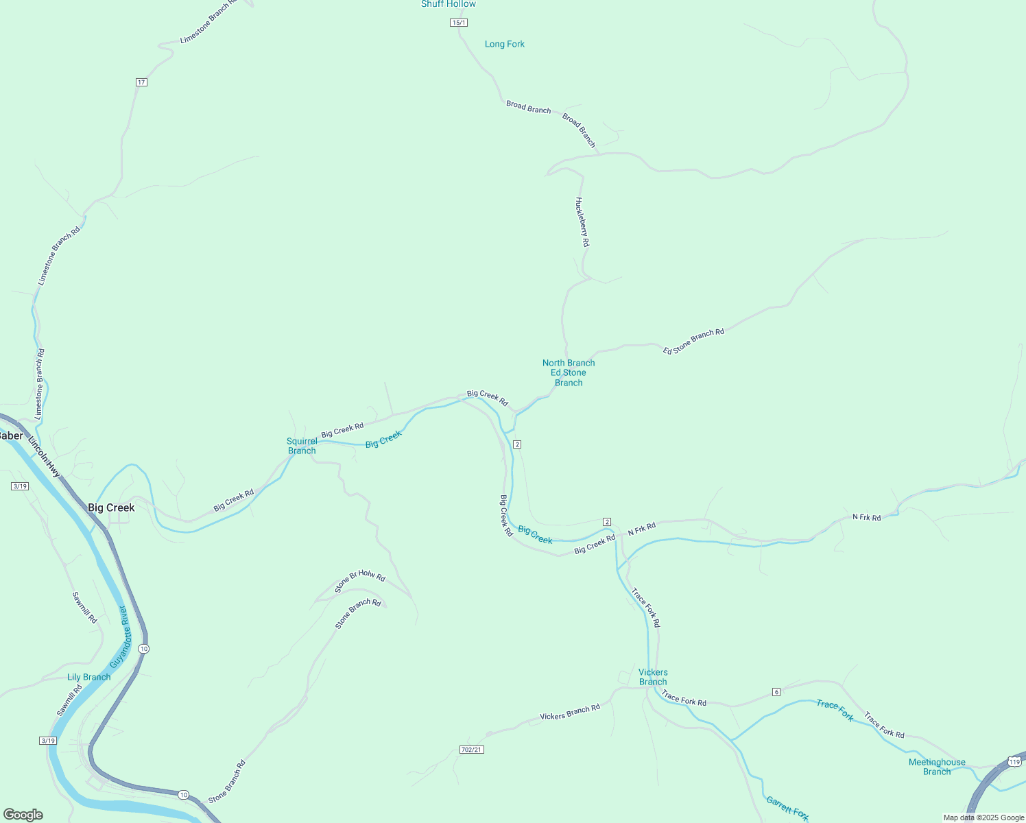 map of restaurants, bars, coffee shops, grocery stores, and more near in Big Creek