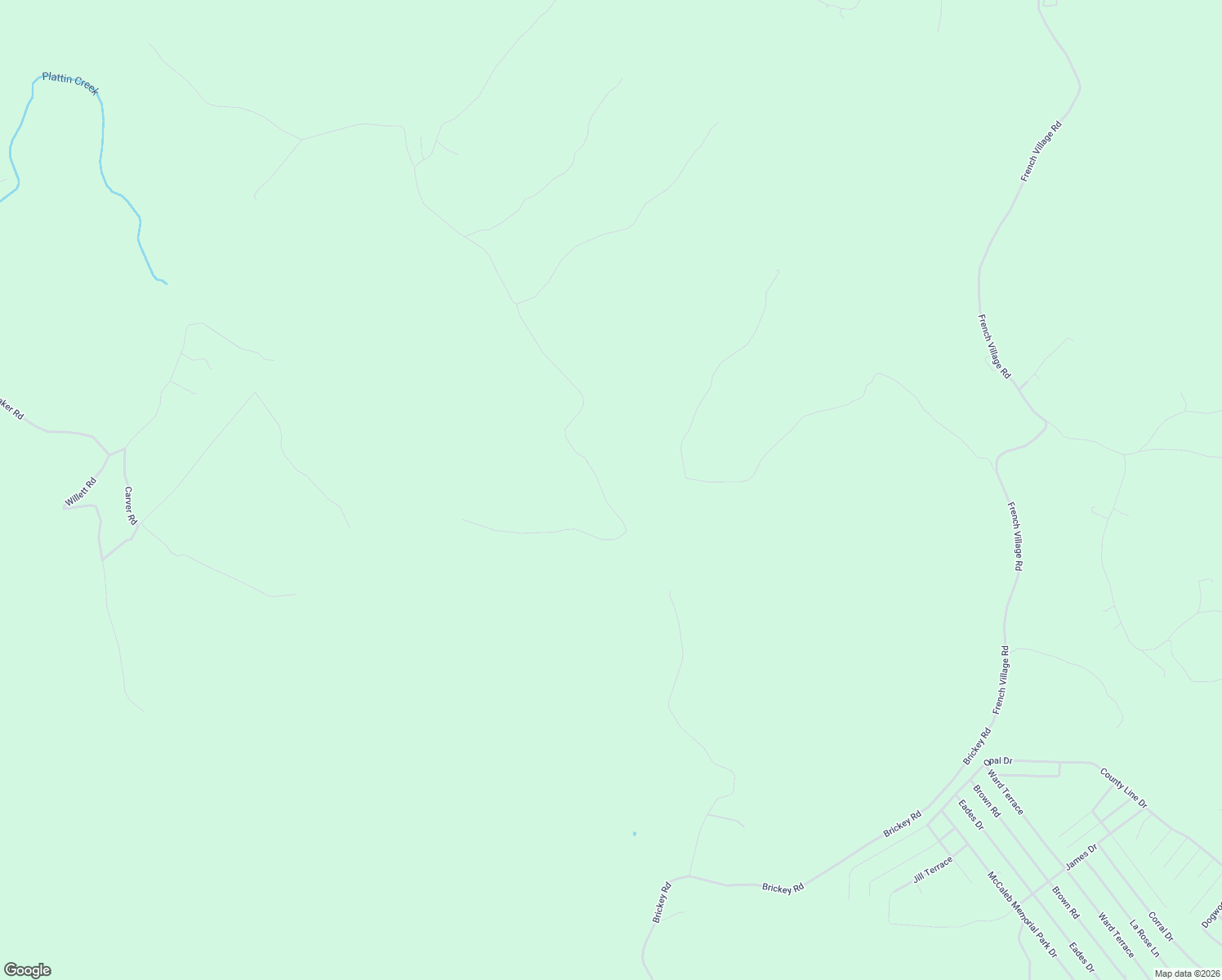 map of restaurants, bars, coffee shops, grocery stores, and more near 6000 Newman Road in French Village