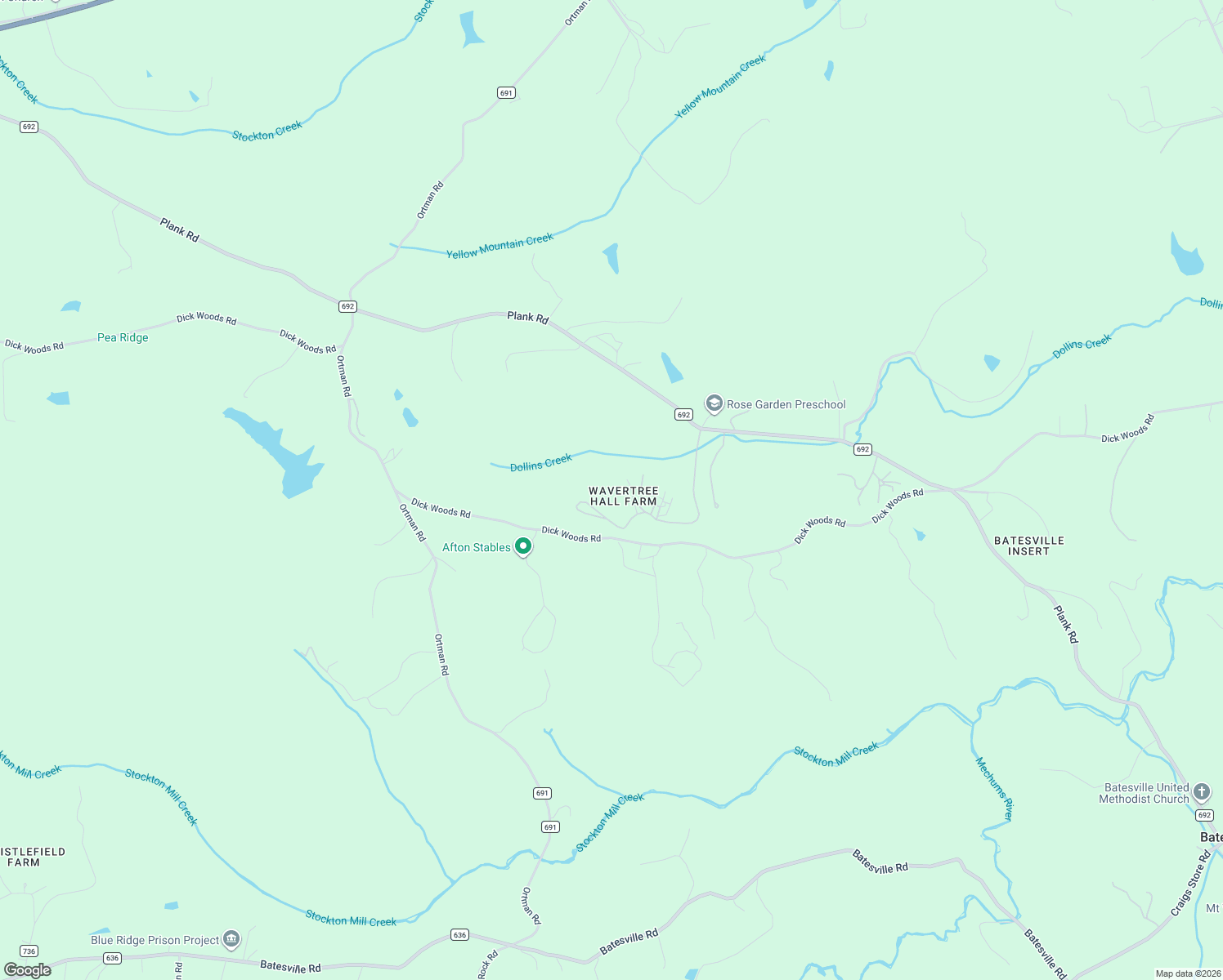 map of restaurants, bars, coffee shops, grocery stores, and more near 1140 Kingsway Rd in Afton