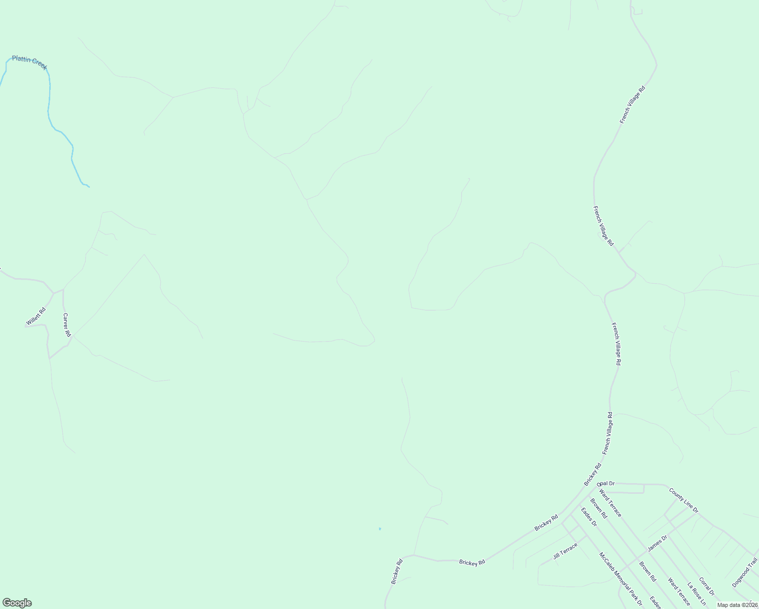 map of restaurants, bars, coffee shops, grocery stores, and more near 6000 Newman Road in French Village