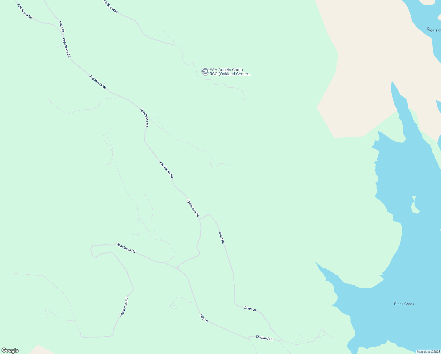 map of restaurants, bars, coffee shops, grocery stores, and more near 3398 Paint Road in Angels Camp