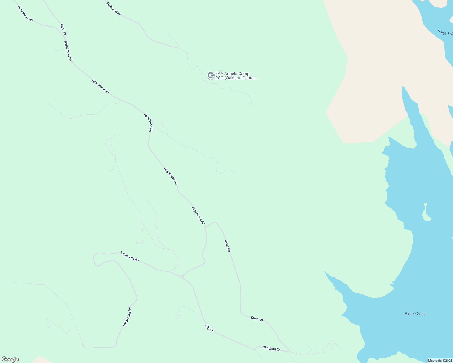 map of restaurants, bars, coffee shops, grocery stores, and more near 3398 Paint Road in Angels Camp