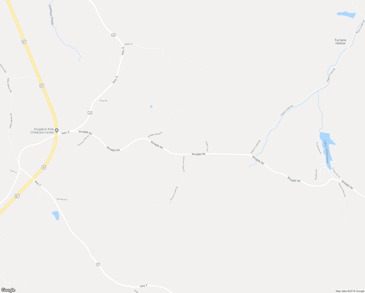 map of restaurants, bars, coffee shops, grocery stores, and more near 3851 Rouggly Road in Valles Mines