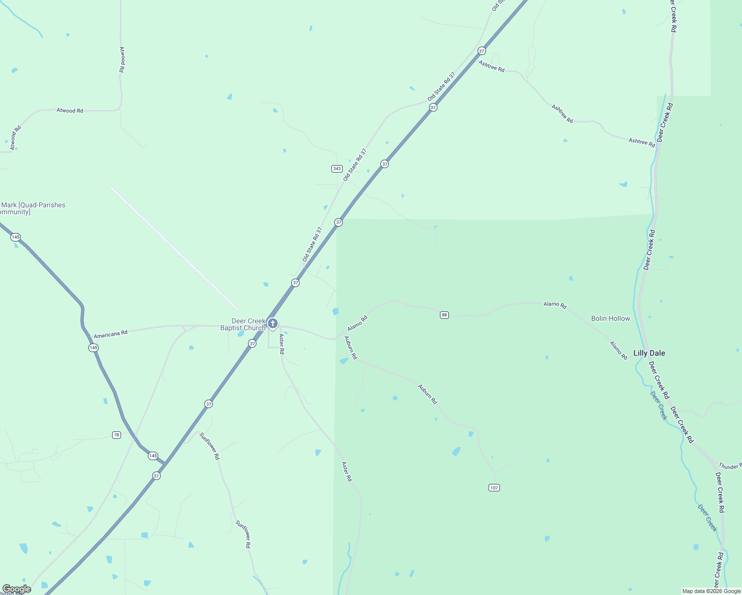 map of restaurants, bars, coffee shops, grocery stores, and more near 7248 Alamo Road in Tell City