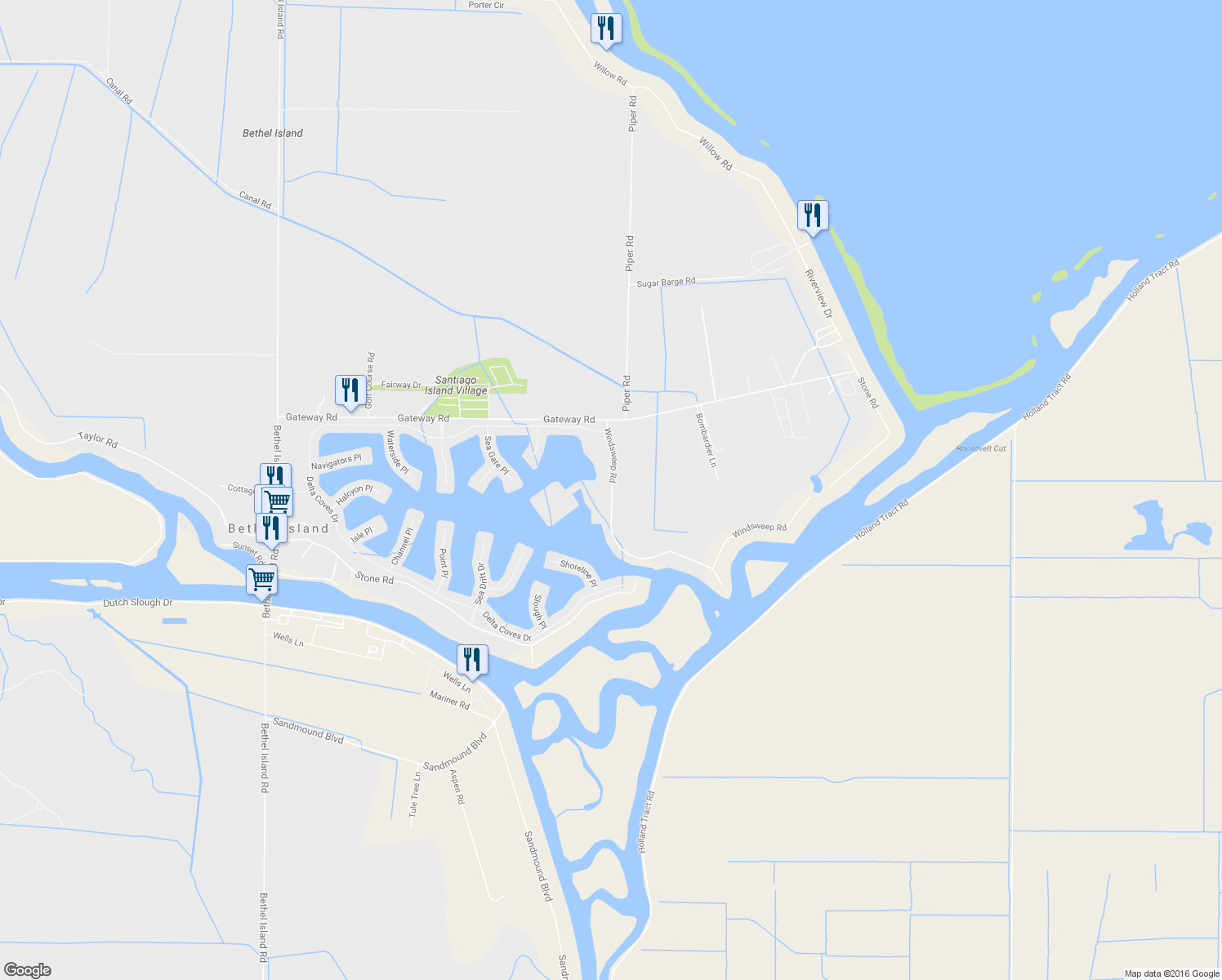 map of restaurants, bars, coffee shops, grocery stores, and more near Windsweep Road in Brentwood