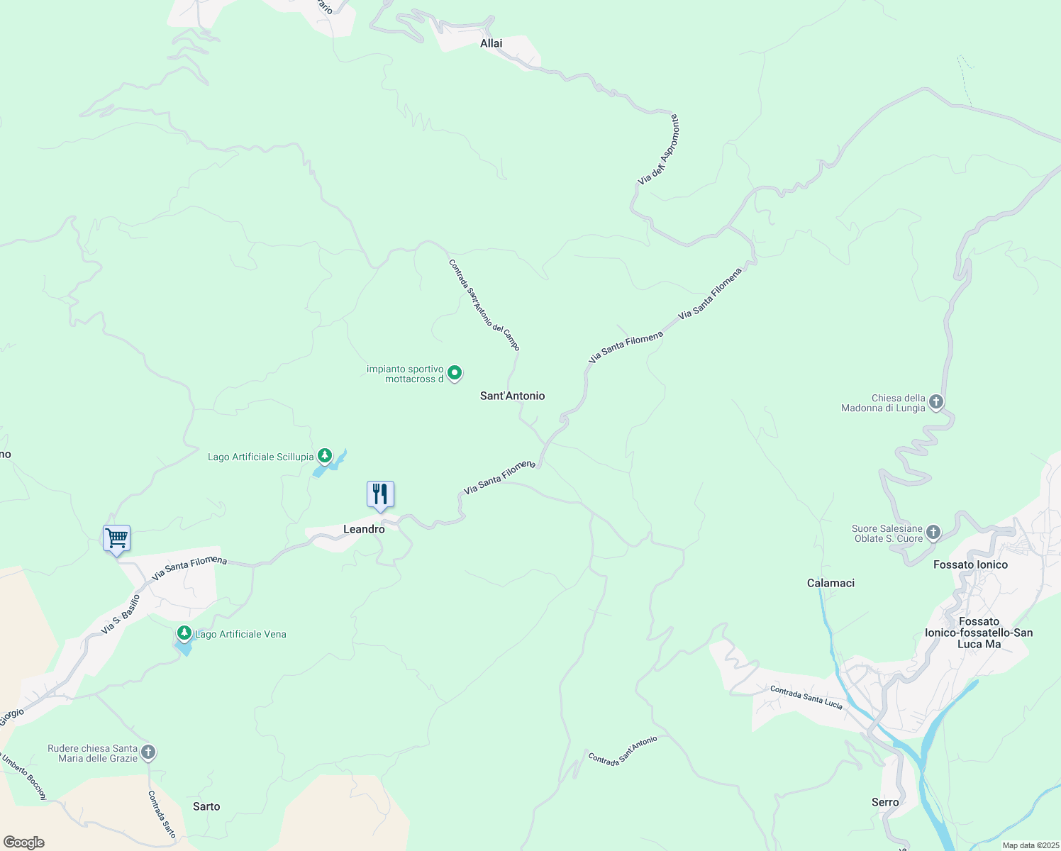 map of restaurants, bars, coffee shops, grocery stores, and more near 5 Contrada Sant'Antonio del Campo in Sant'Antonio