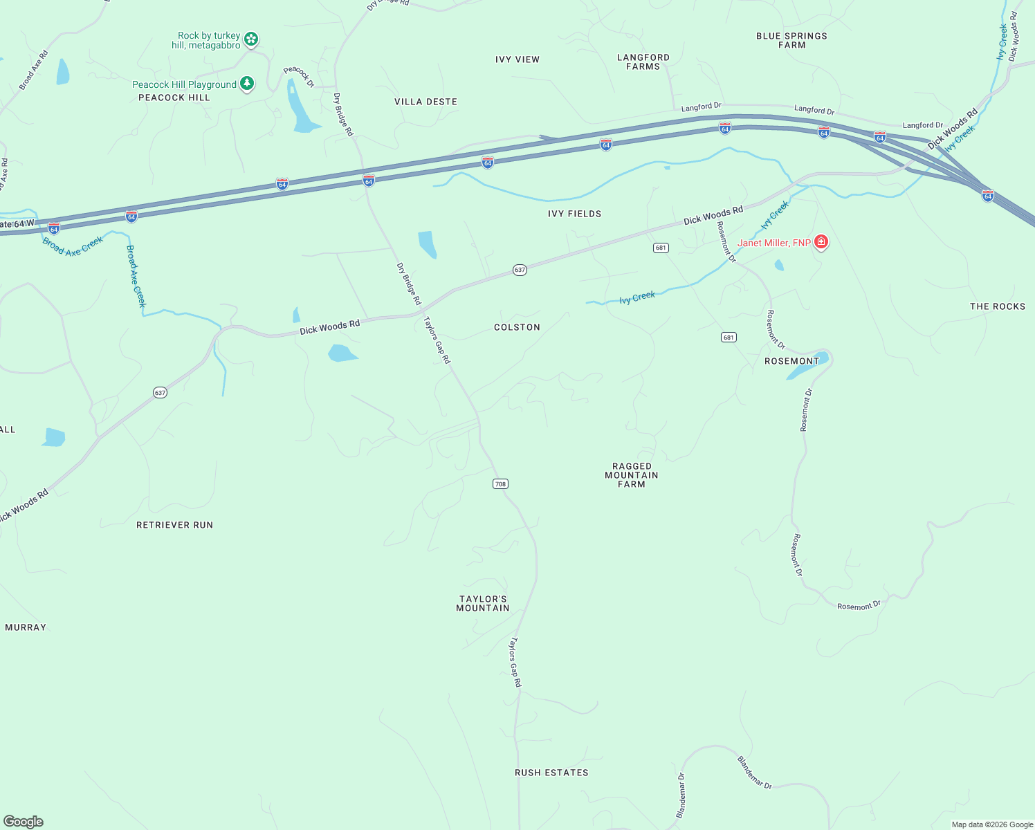 map of restaurants, bars, coffee shops, grocery stores, and more near 3635-3653 Raleigh Mountain Trail in Charlottesville