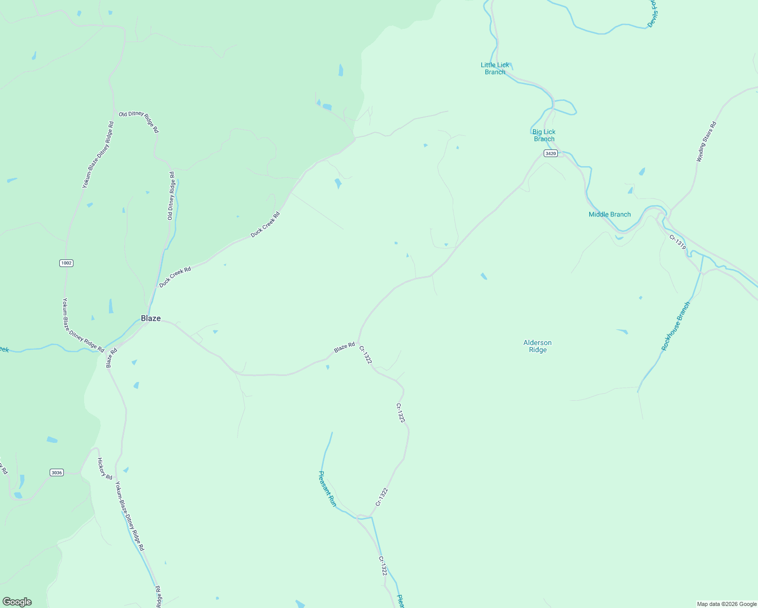 map of restaurants, bars, coffee shops, grocery stores, and more near Blaze Road in West Liberty