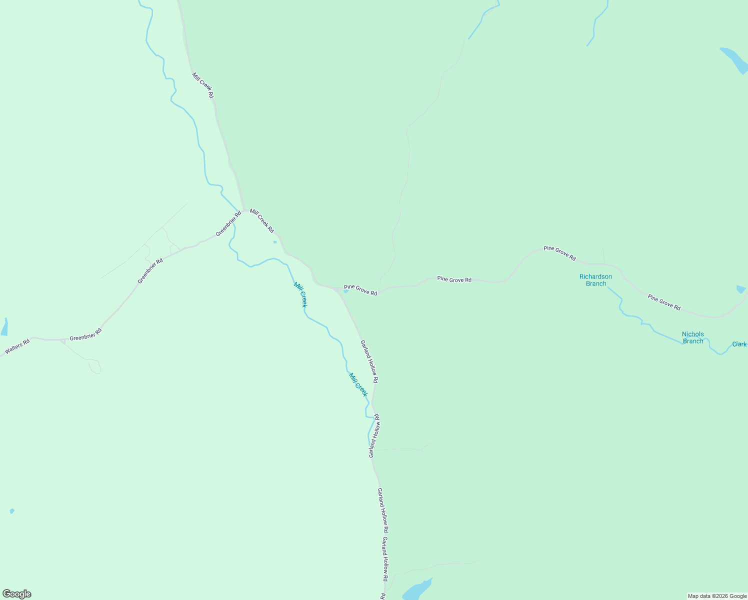 map of restaurants, bars, coffee shops, grocery stores, and more near 4445 Pine Grove Road in Means