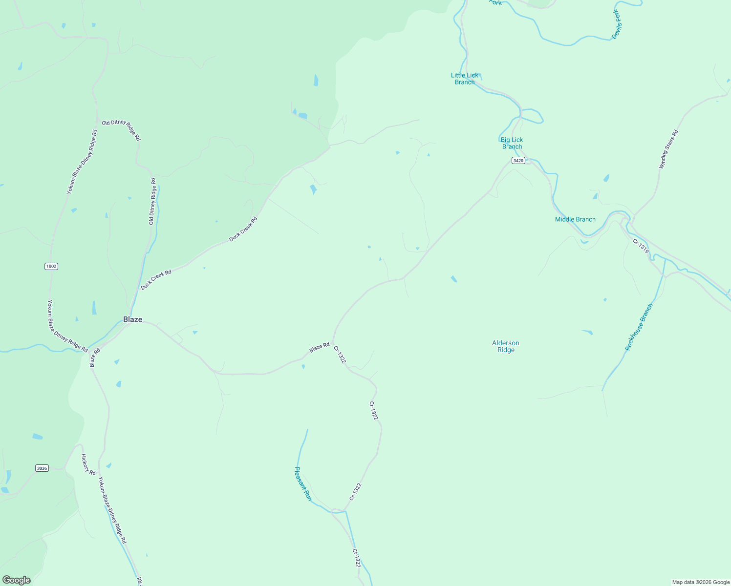 map of restaurants, bars, coffee shops, grocery stores, and more near Blaze Road in West Liberty