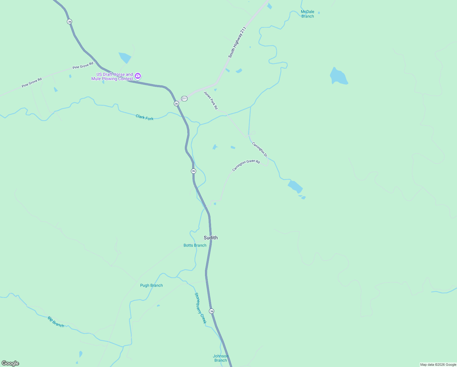 map of restaurants, bars, coffee shops, grocery stores, and more near Carrington Green Road in Salt Lick