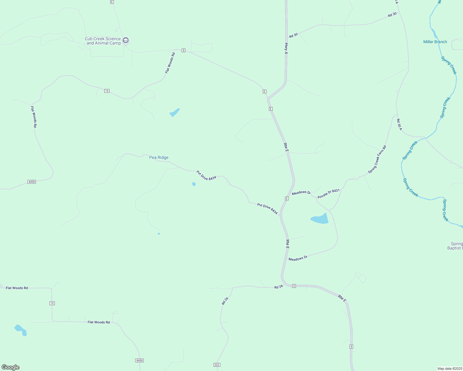 map of restaurants, bars, coffee shops, grocery stores, and more near 15872 Pvt Drive 8434 in Rolla
