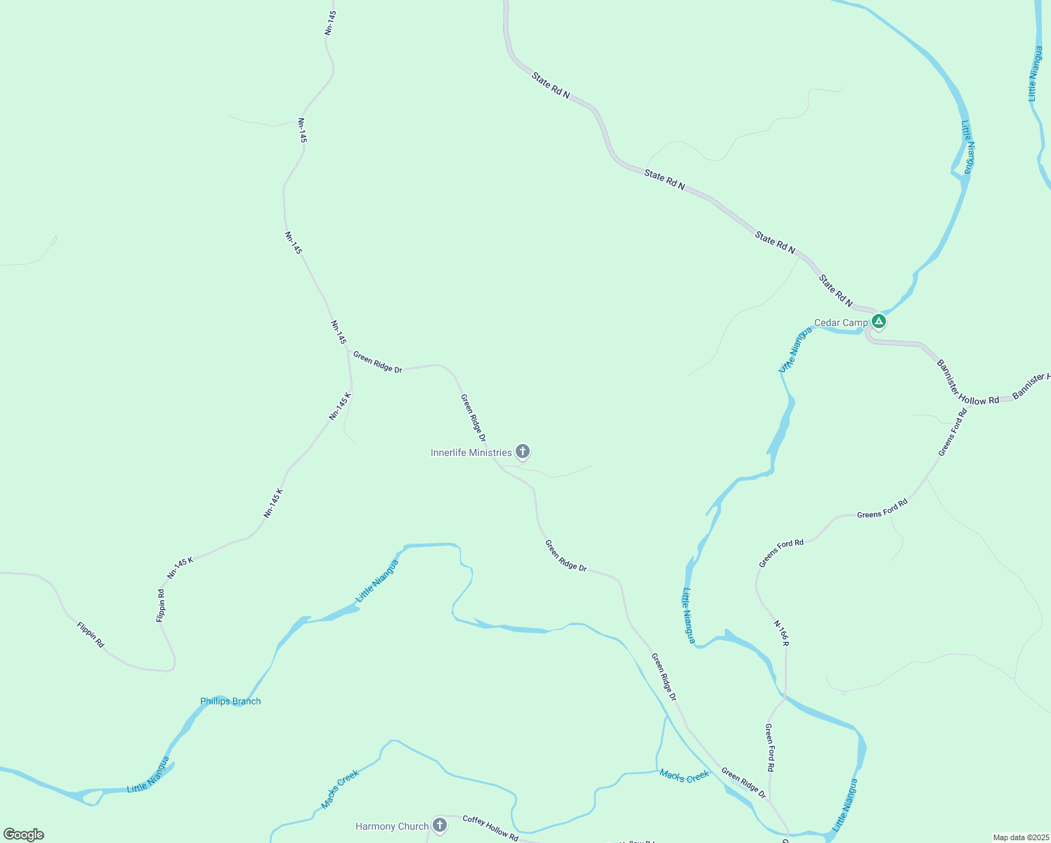 map of restaurants, bars, coffee shops, grocery stores, and more near 2052 Green Ridge Drive in Climax Springs