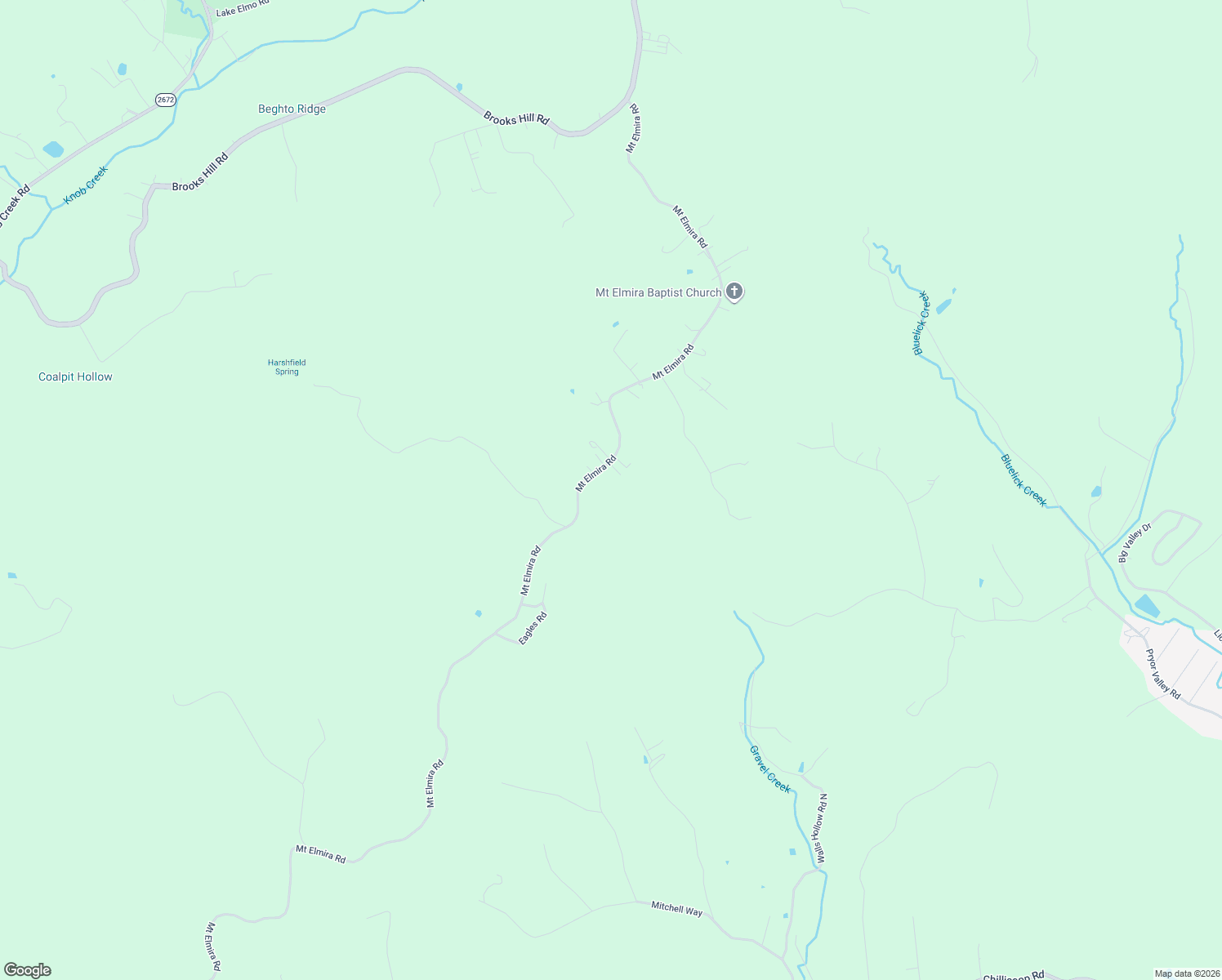 map of restaurants, bars, coffee shops, grocery stores, and more near 2940 Mount Elmira Road in Shepherdsville