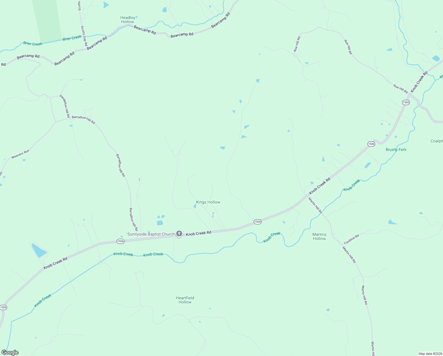 map of restaurants, bars, coffee shops, grocery stores, and more near 543 King Hollow Road in Shepherdsville