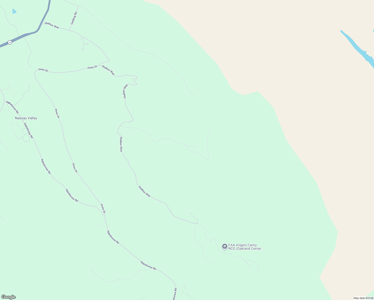 map of restaurants, bars, coffee shops, grocery stores, and more near 2280 Roan Road in Angels Camp