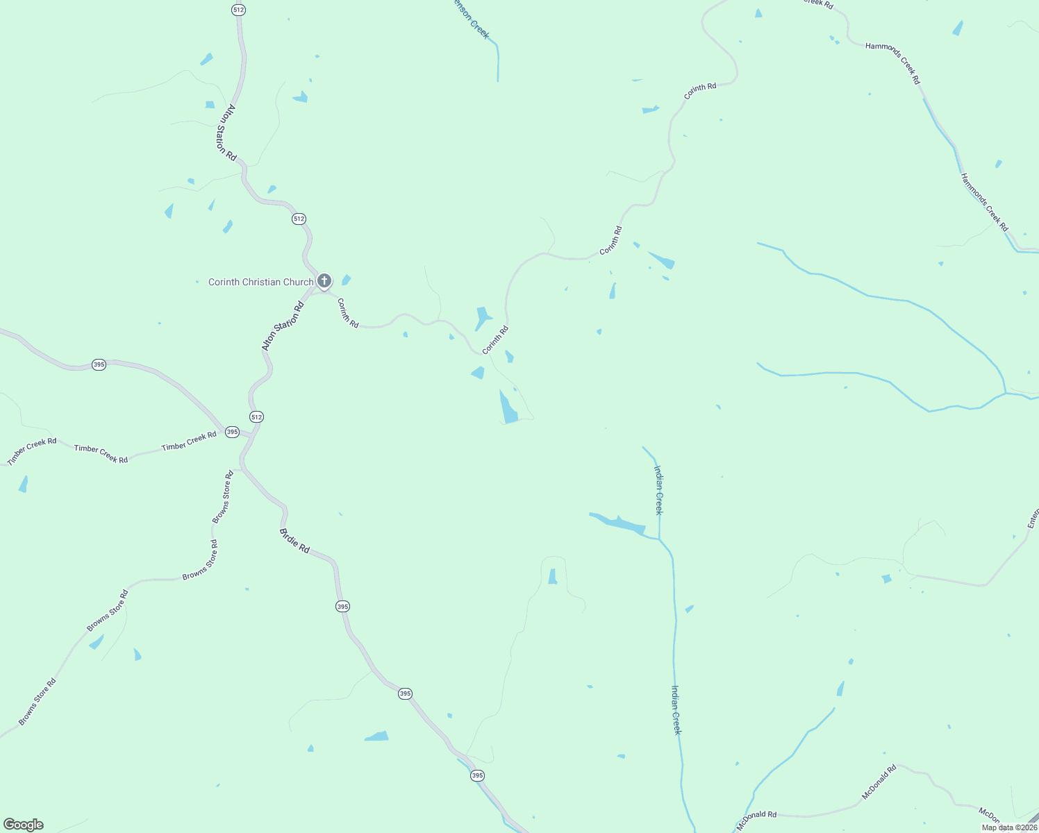 map of restaurants, bars, coffee shops, grocery stores, and more near 1150 Corinth Road in Lawrenceburg