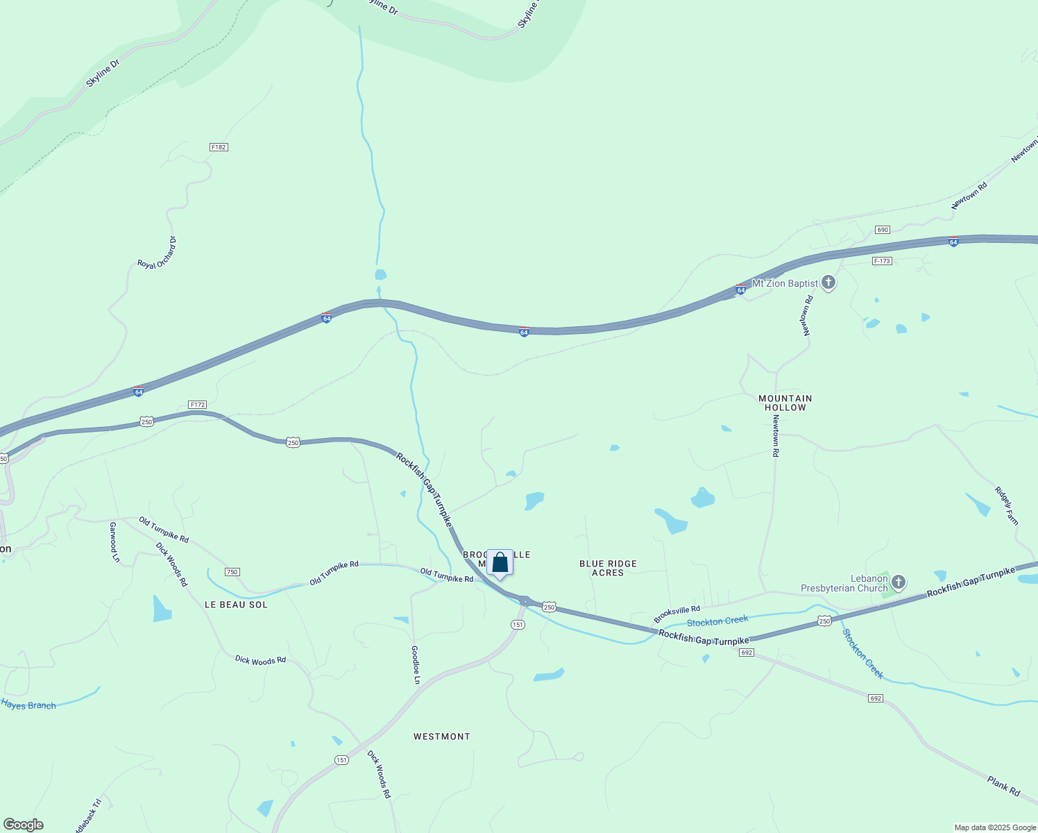 map of restaurants, bars, coffee shops, grocery stores, and more near 75 Farfields Lane in Afton