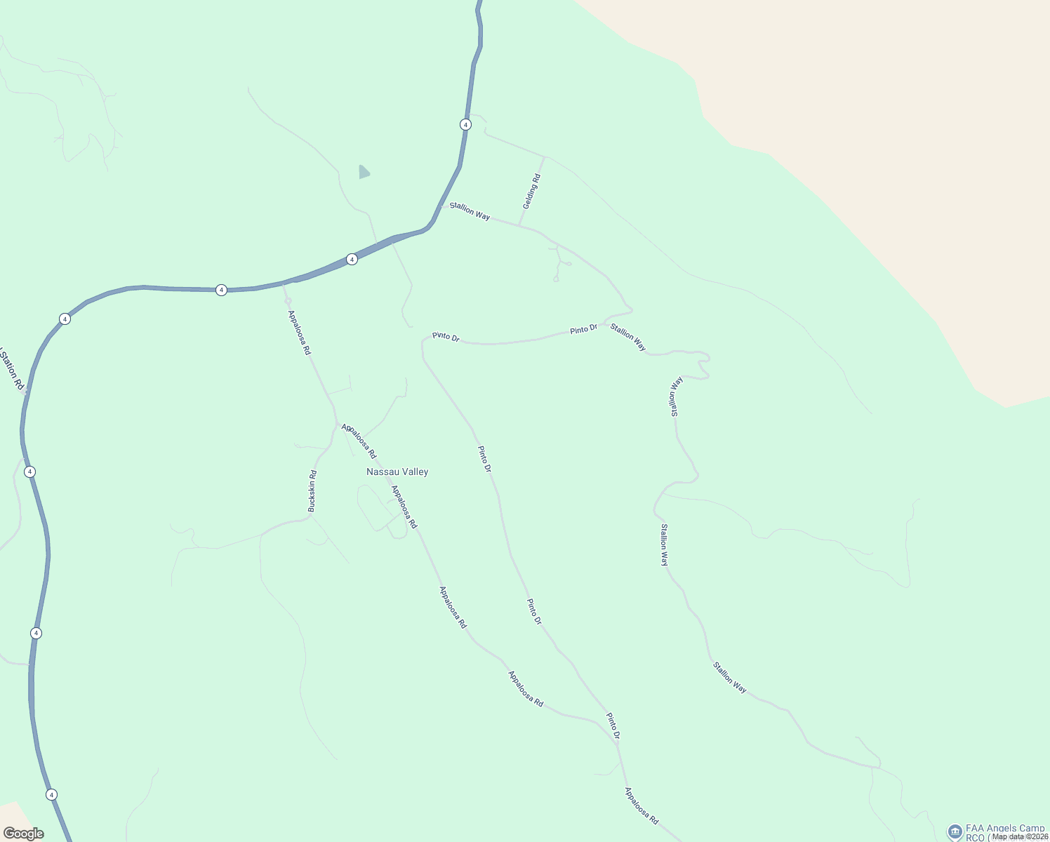 map of restaurants, bars, coffee shops, grocery stores, and more near 1669 Pinto Drive in Angels Camp