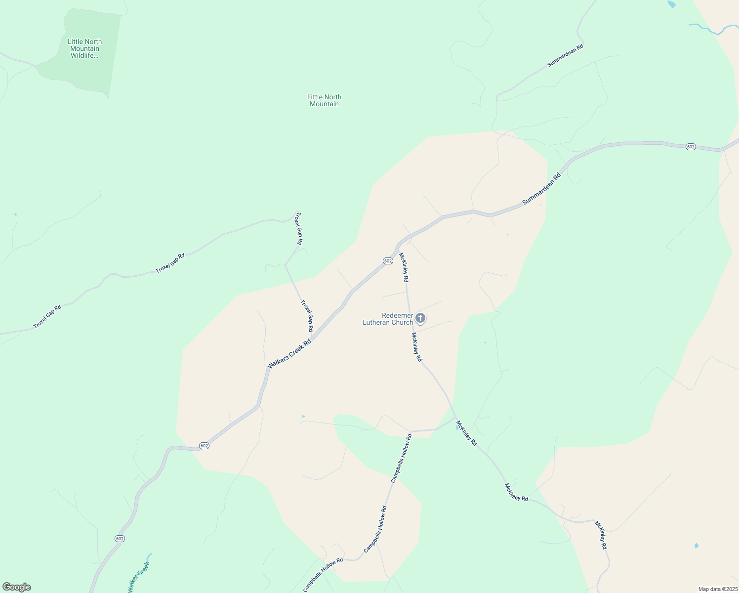 map of restaurants, bars, coffee shops, grocery stores, and more near 86 Walkers Creek Road in Middlebrook
