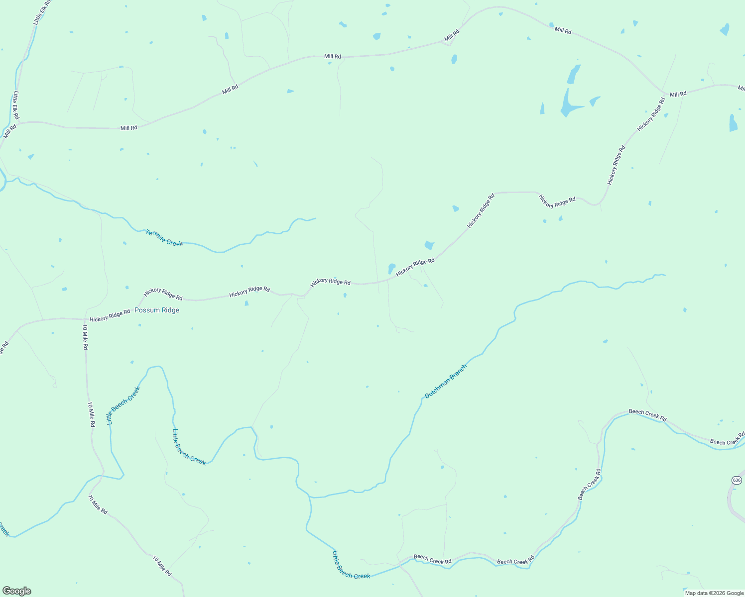 map of restaurants, bars, coffee shops, grocery stores, and more near 2500 Hickory Ridge Road in Mount Eden