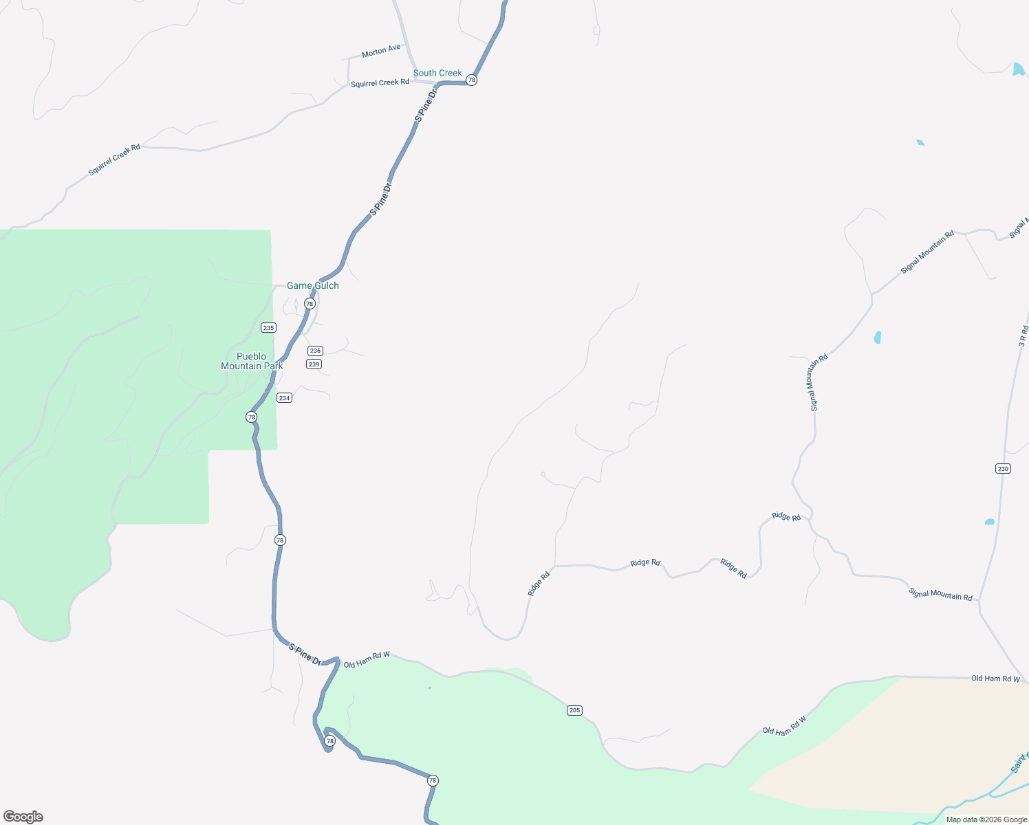 map of restaurants, bars, coffee shops, grocery stores, and more near 8760 Ridge Road in Beulah Valley