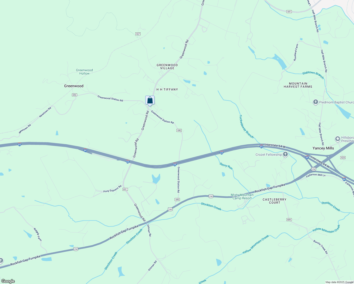 map of restaurants, bars, coffee shops, grocery stores, and more near 7445 Greenwood Station Road in Greenwood