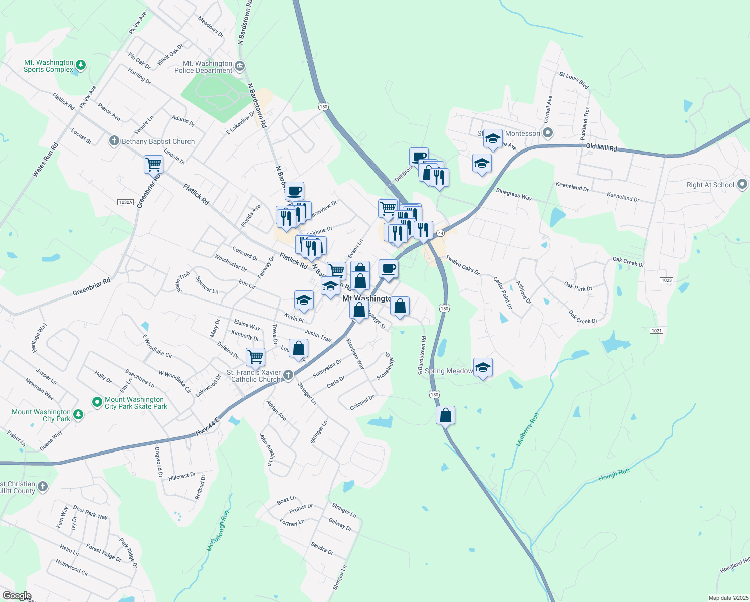 107 North Bardstown Road, Mount Washington KY Walk Score