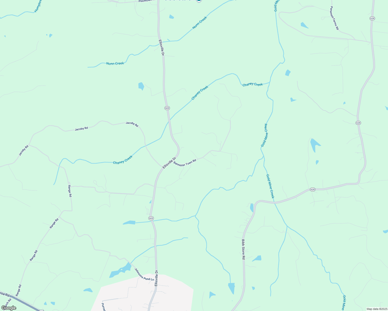 map of restaurants, bars, coffee shops, grocery stores, and more near 251 Bannister Town Road in Louisa