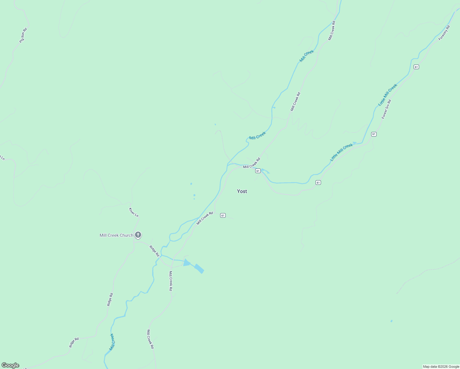 map of restaurants, bars, coffee shops, grocery stores, and more near 4128 Mill Creek Road in Millboro