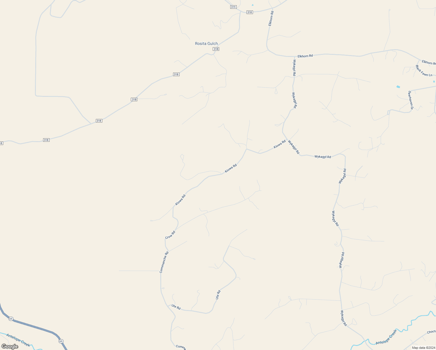 map of restaurants, bars, coffee shops, grocery stores, and more near Kiowa Road in Westcliffe