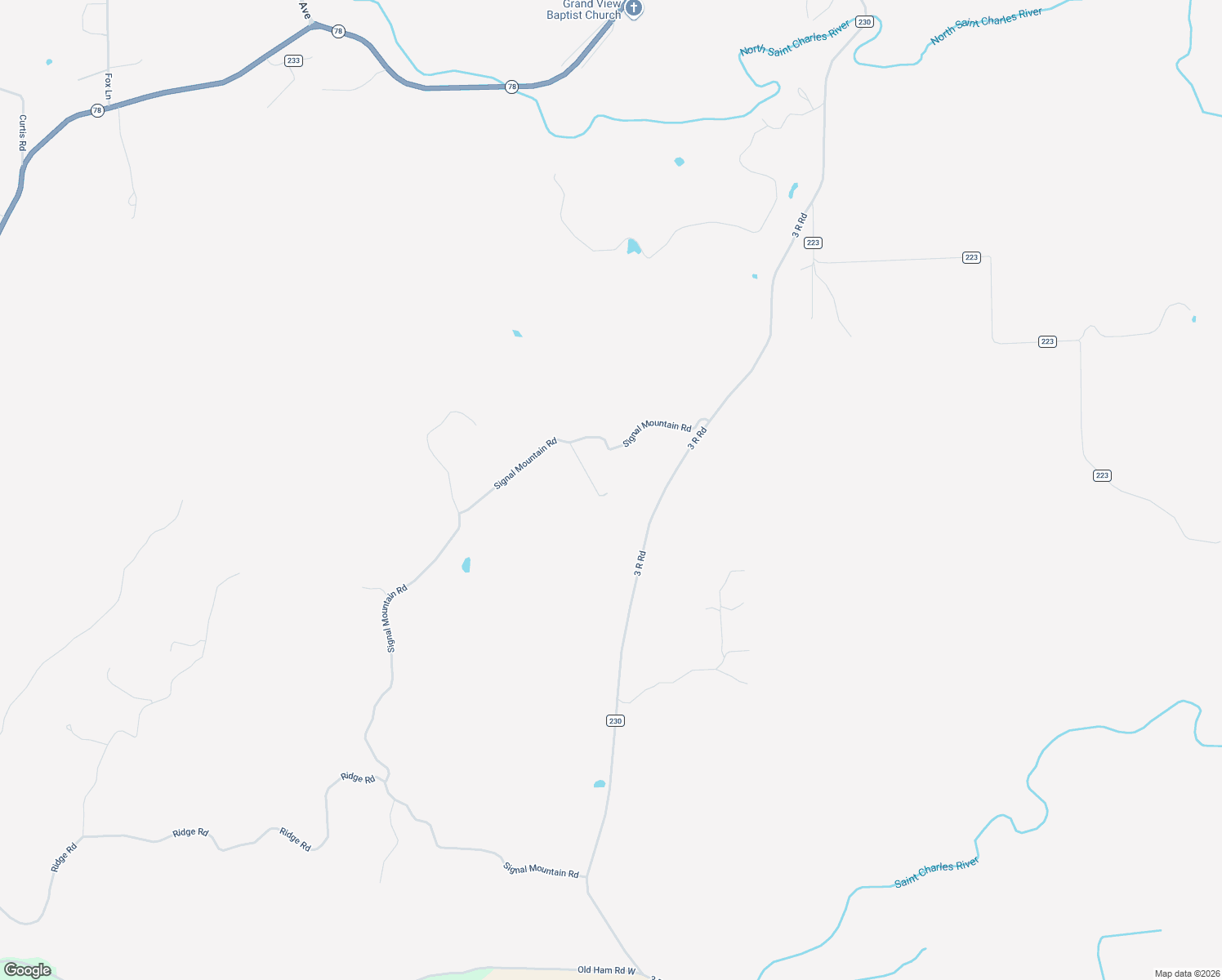 map of restaurants, bars, coffee shops, grocery stores, and more near 6430 Signal Mountain Road in Beulah Valley