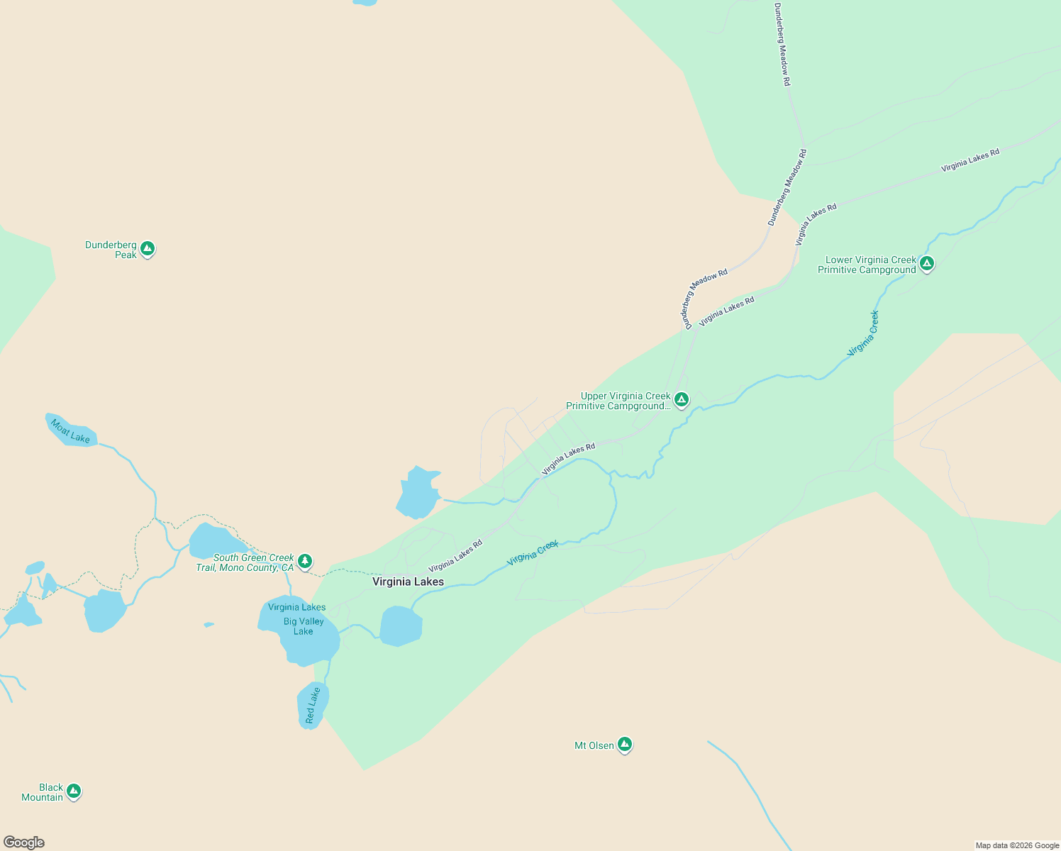 map of restaurants, bars, coffee shops, grocery stores, and more near Tip Top Ln in Bishop