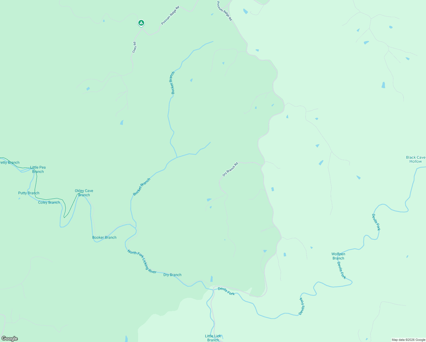 map of restaurants, bars, coffee shops, grocery stores, and more near 338 Dry Branch Road in West Liberty