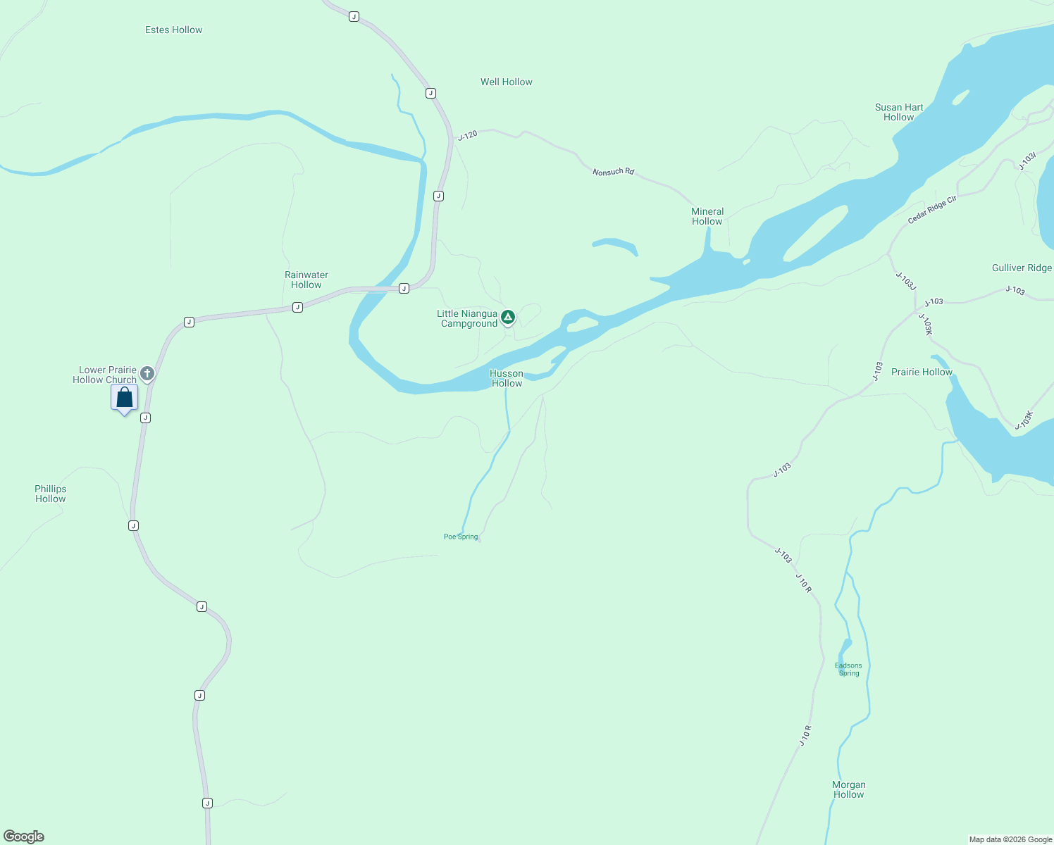 map of restaurants, bars, coffee shops, grocery stores, and more near 906 Rocky Knoll Road in Roach
