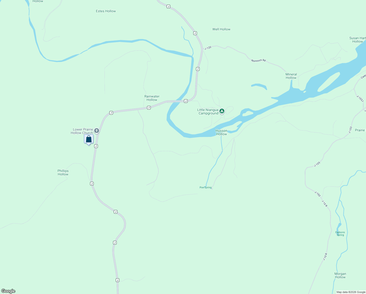 map of restaurants, bars, coffee shops, grocery stores, and more near 906 Rocky Knoll Road in Roach