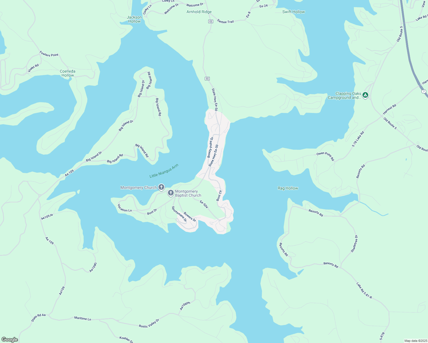 map of restaurants, bars, coffee shops, grocery stores, and more near 2-238 Boot Circle in Camdenton
