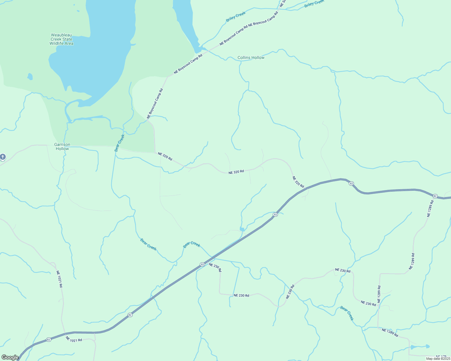 map of restaurants, bars, coffee shops, grocery stores, and more near Northeast 320 Road in Osceola